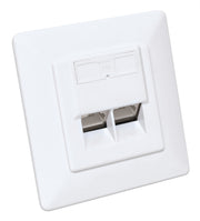 Intellinet 771917 eluttag 2 x RJ-45 Vit