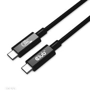 CLUB3D CAC-1575 USB-kablar USB4 Gen 2x2 2 m USB C 20 Gbit/s 240 W Svart