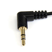 StarTech.com 0.3m Angle M/M ljudkabel 0,3 m 3,5mm Svart