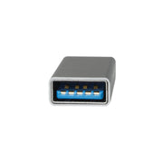 LogiLink AU0042 kabelomvandlare (hane/hona) USB 3.1 type-C USB 3.0 Silver