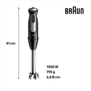 Braun MultiQuick 5 MQ55.254MBK 0,5 l Stavmixer 1000 W Svart