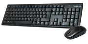 LogiLink ID0104 tangentbord Mus inkluderad Kontor RF Trådlös QWERTZ Svart