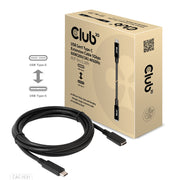 CLUB3D CAC-1531 USB-kablar 1 m USB C 2 x USB C 5 Gbit/s 60 W Svart