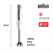 Braun MultiQuick 7 MQ7035IWH 0,6 l Stavmixer 1000 W Rostfritt stål