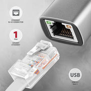 Axagon ADE-TXCA Gigabit Ethernet Adapter USB-C+ USB-A