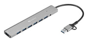 Sandberg 136-66 gränssnittshubbar USB 3.2 Gen 1 (3.1 Gen 1) Type-A + Type-C 5000