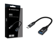 Conceptronic ABBY18B kabelomvandlare (hane/hona) USB-C USB-A Svart