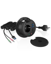 ICY BOX IB-HUB1430-CR eluttag Svart