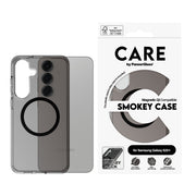 PanzerGlass CARE by Smokey Case w. Black Qi Compatible Samsung Galaxy S25+