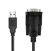 LogiLink AU0048A seriella kablar Svart 1,5 m USB A DB-9