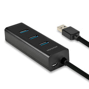 Axagon HUE-S2B gränssnittshubbar USB 3.2 Gen 1 (3.1 Gen 1) Type-A 5000 Mbit/s Svart