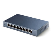 TP-Link TL-SG108 Ohanterad Gigabit Ethernet (10/100/1000) Svart