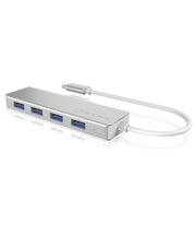 ICY BOX IB-HUB1425-C3 USB 3.2 Gen 1 (3.1 Gen 1) Type-C 5000 Mbit/s Silver