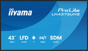 iiyama LH4375UHS-B2AG skyltställ Platt skärm för digital skyltning