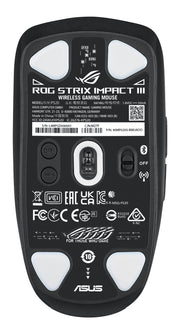 ASUS ROG Strix Impact III Wireless datormöss Spela Ambidextrous Trådlös RF +