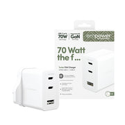 PanzerGlass empower by Turbo 70W Multiple Charger incl. 2 x USB-C + USB-A