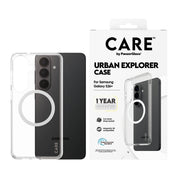 PanzerGlass CARE by Urban Explorer Case Transparent w. White Qi Samsung Galaxy S26+