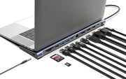 Manhattan 190305 dockningsstationer för bärbara datorer Kabel USB 3.2 Gen 1 (3.1 Gen