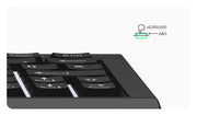 KeySonic KSK-3010ELC (DE) tangentbord Hem USB QWERTZ tyska Svart