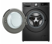 LG F4DR711S2BA kombinerad tvättmaskin och Tumlare Fristående Frontmatad Svart