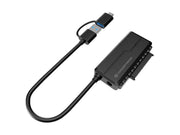 Conceptronic ABBY21B kabelomvandlare (hane/hona) USB Type-A SATA 22-pin Svart
