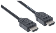 Manhattan 306119 HDMI-kabel 1,8 m HDMI Typ A (standard) Svart
