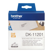 Brother DK-11201 etikett-tejp Svart på vitt