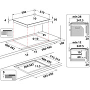 Whirlpool WB S2560 NE Svart Inbyggd