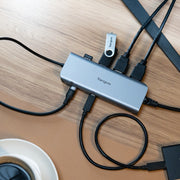 Targus DOCK427GL dockningsstationer för bärbara datorer Kabel USB 3.2 Gen 2 (3.1 Gen