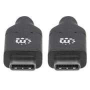 Manhattan 355247 USB-kablar USB 2.0 2 m USB C 0,48 Gbit/s Svart