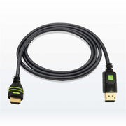 Techly 1m DisplayPort/HDMI Svart