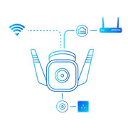 TP-Link Tapo TC65 bevakningskameror Projektil (form) IP-säkerhetskamera Utomhus 2304