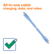 CLUB3D CAC-3003 USB-kablar USB4 Gen 2x2 2 m USB C 20 Gbit/s 240 W Blå