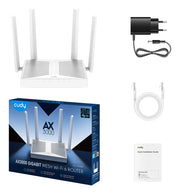 Cudy WR3000E trådlös router Gigabit Ethernet Dual-band (2,4 GHz / 5 GHz) Vit