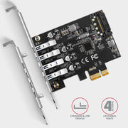 Axagon PCEU-43RS nätverkskort/adapters Intern USB 3.2 Gen 1 (3.1 Gen 1)
