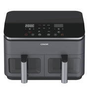 Cosori Dual Basket Chef Edition Dubbel 8,5 l Fristående 1750 W Varmluftsfritös Svart