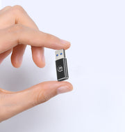 Manhattan 153980 kabelomvandlare (hane/hona) USB A USB C Svart