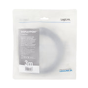 LogiLink CDA0106 DisplayPort-kabel 3 m Svart