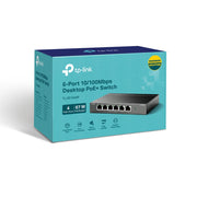 TP-Link TL-SF1006P nätverksswitchar Ohanterad Fast Ethernet (10/100)