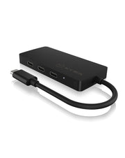 ICY BOX IB-HUB1429-CPD USB 3.2 Gen 2 (3.1 Gen 2) Type-C 10000 Mbit/s Svart
