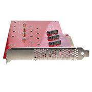 StarTech.com QUAD-M2-PCIE-CARD-B nätverkskort/adapters Intern M.2