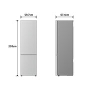LG GBBS726CMB Fristående 375 l Silver