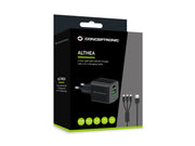 Conceptronic ALTHEA16B mobilladdare Universal Svart AC Snabb laddning inomhus