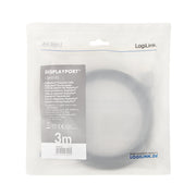 LogiLink CDA0102 DisplayPort-kabel 3 m Grå