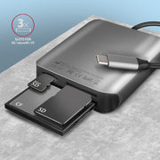 Axagon CRE-S3C kortläsare USB 3.2 Gen 1 (3.1 Gen 1) Type-C Grå