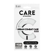 PanzerGlass CARE by Urban Combat Case Transparent w. Black MagSafe iPhone 16 Pro Max