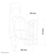 Neomounts NM-WS300BLACK högtalarmontering Vägg Plast Svart