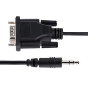 StarTech.com 1 m DB9 till 3,5 mm seriell kabel för konfiguration av seriell enhet