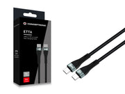 Conceptronic ETTA01B20 USB-kablar USB 2.0 2 m USB C 0,48 Gbit/s 100 W Svart