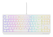 GENESIS Thor 230 TKL tangentbord Spela USB QWERTY Engelska (USA) Vit